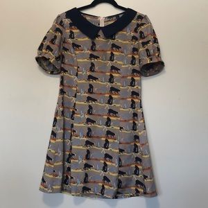 Collared cat dress